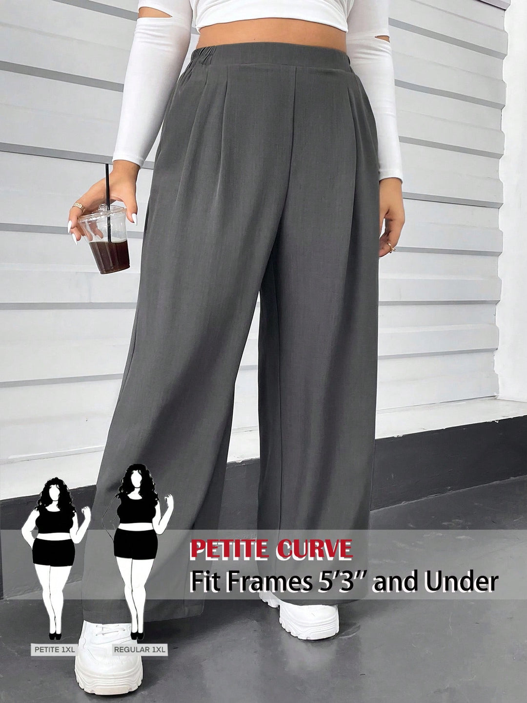 Pantaloni SHEIN, gri