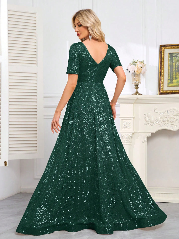 Rochie de ocazie SHEIN, verde