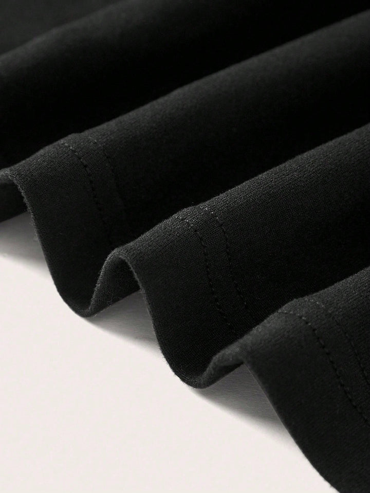Shein Curve+ blúz, fekete