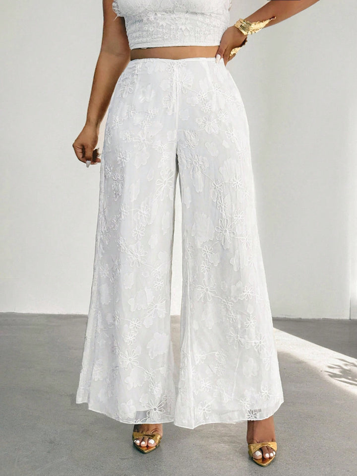 Pantaloni SHEIN, alb