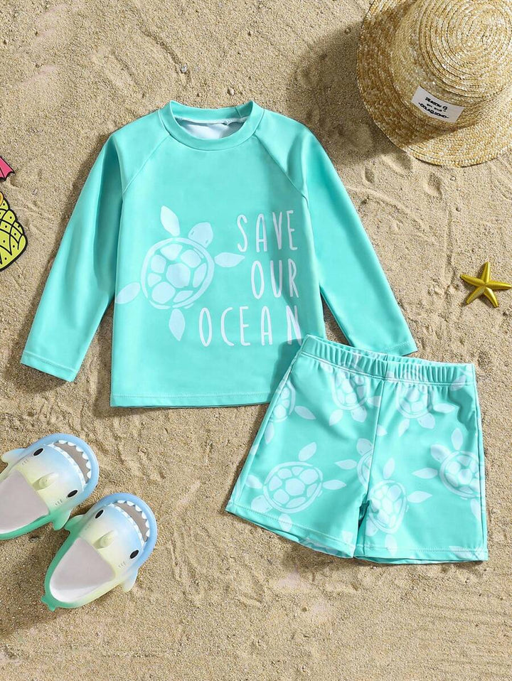 Costum de baie SHEIN, verde