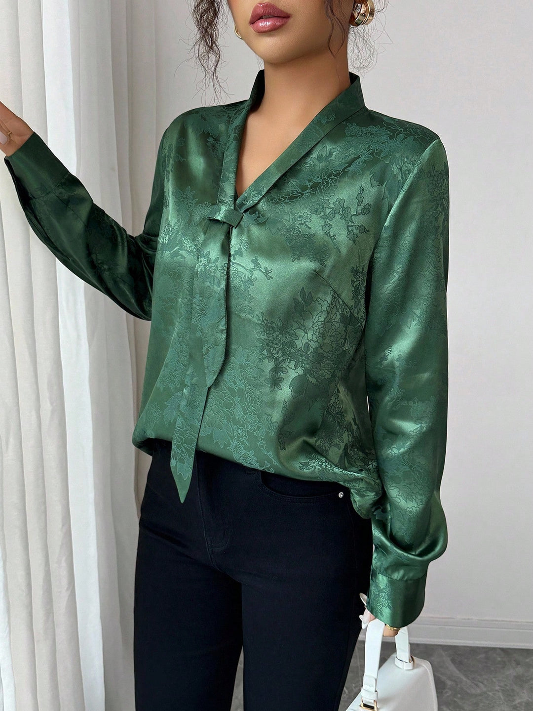 Bluză SHEIN, verde