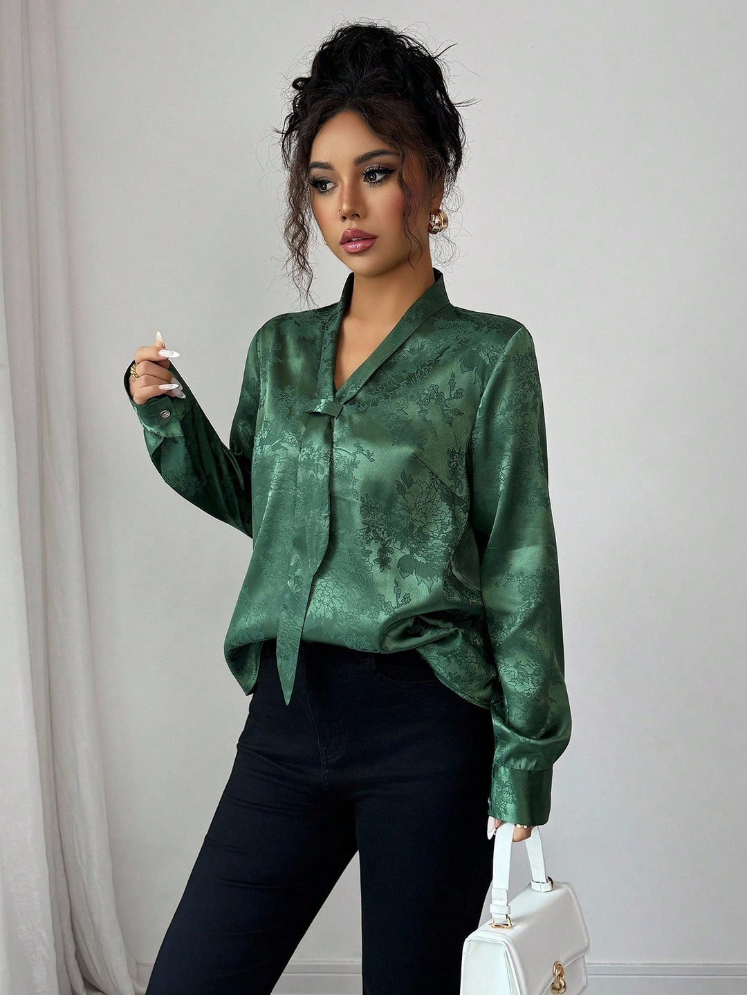 Bluză SHEIN, verde