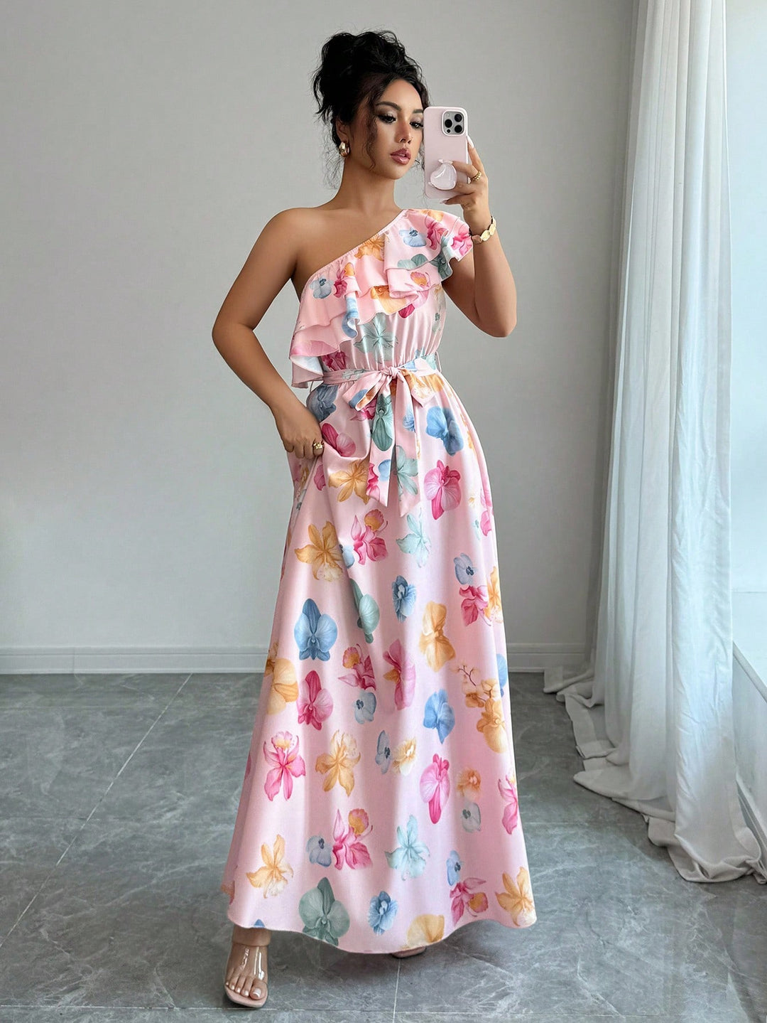 Rochie maxi SHEIN, mix culori