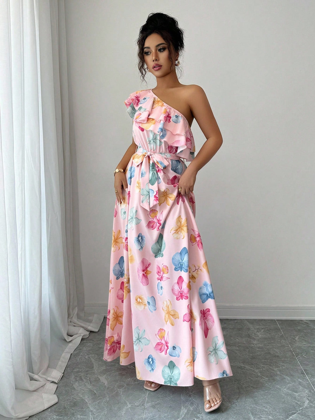 Rochie maxi SHEIN, mix culori