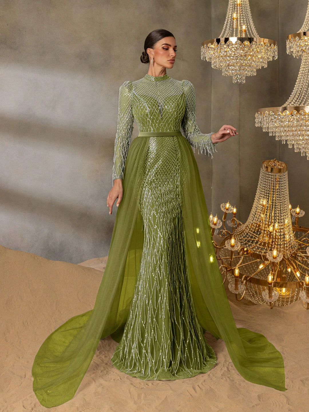 Rochie SHEIN, verde