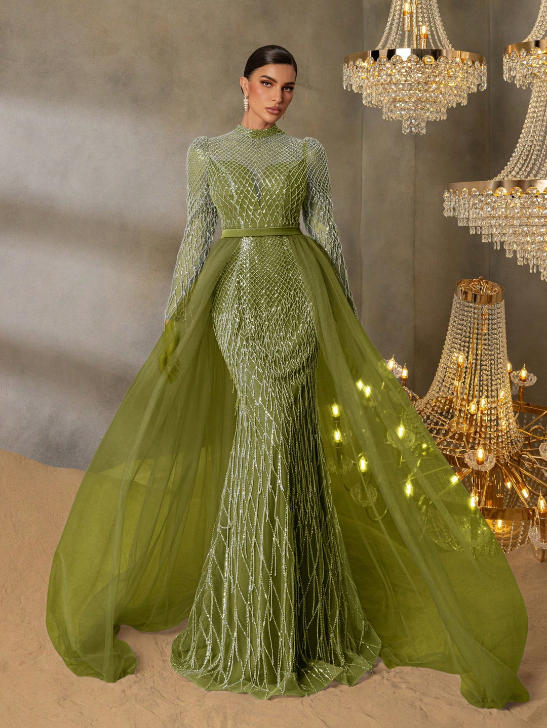 Rochie SHEIN, verde