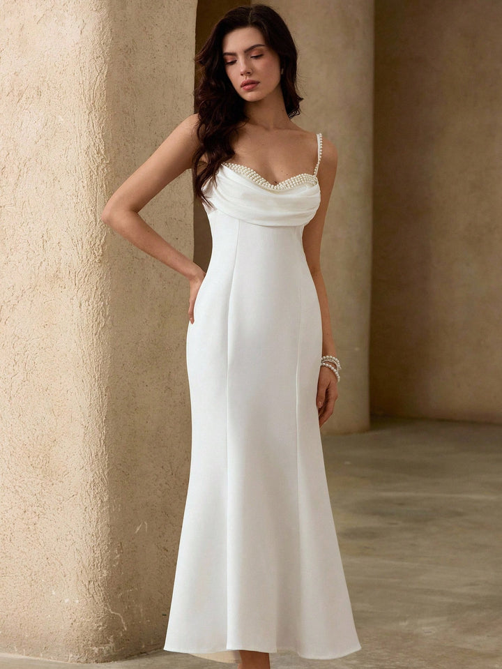 Rochie midi SHEIN, alb