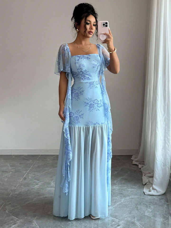 Rochie maxi SHEIN, albastru