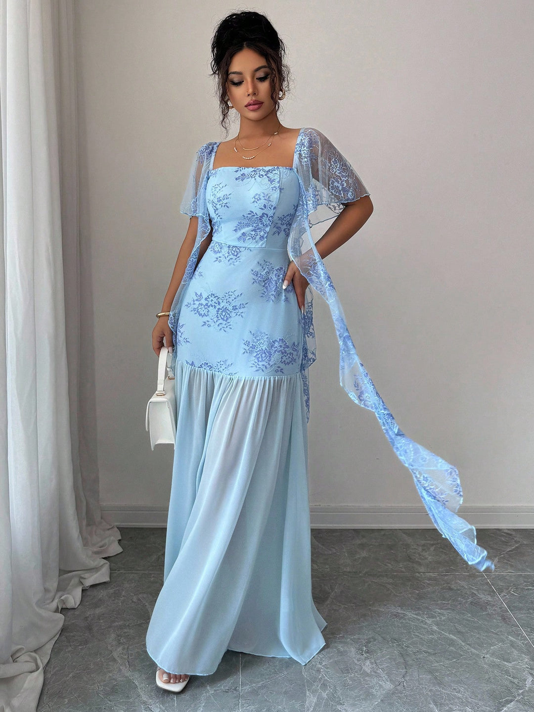 Rochie maxi SHEIN, albastru