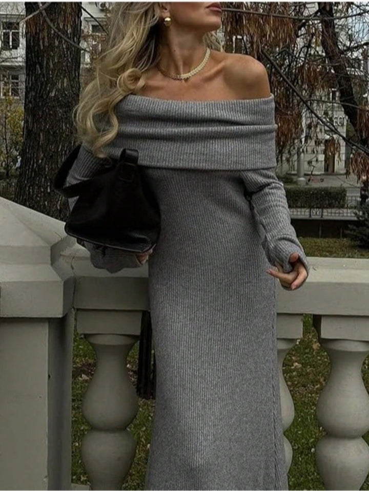 Rochie maxi SHEIN, gri