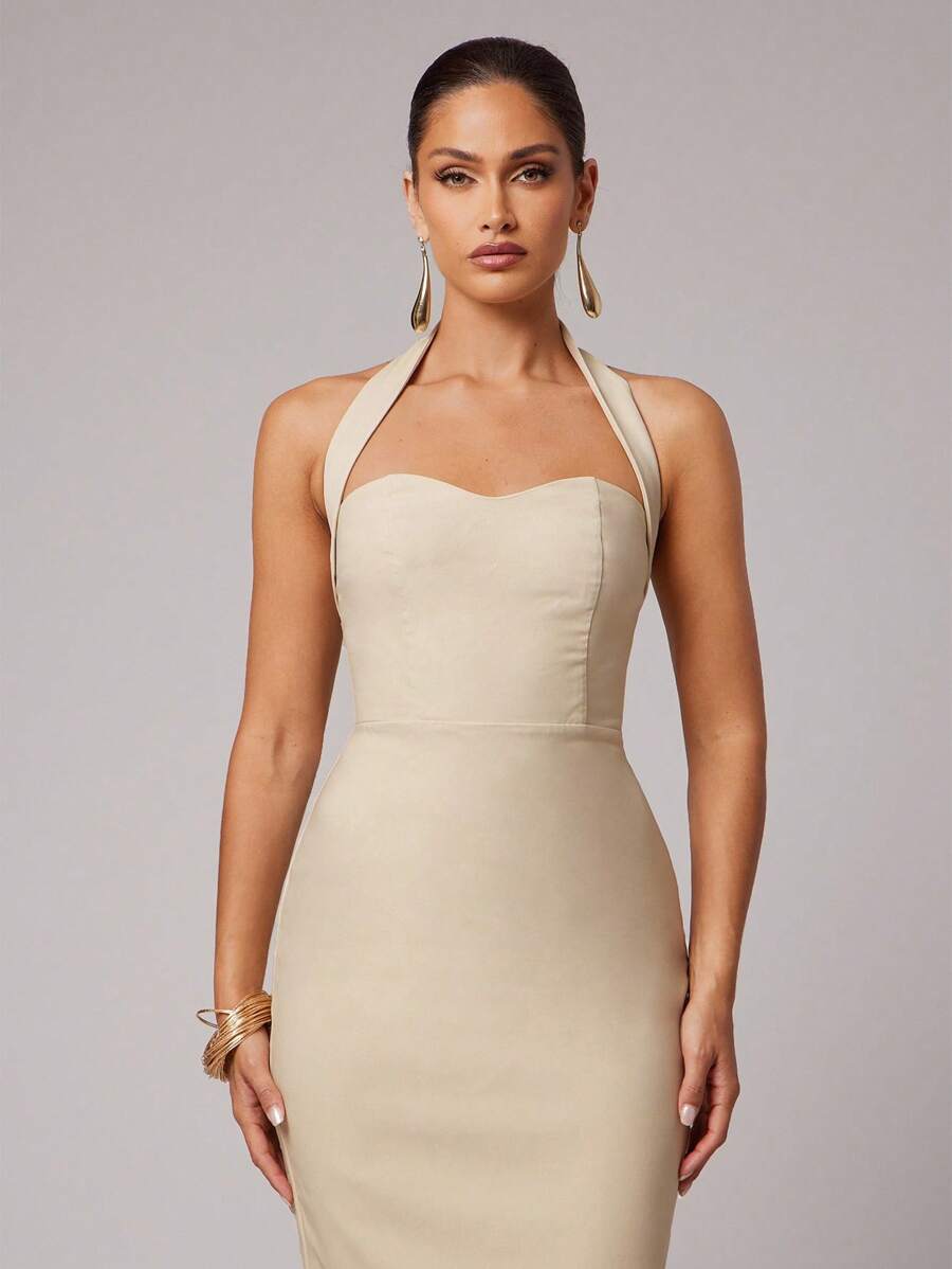 Rochie maxi SHEIN, bej