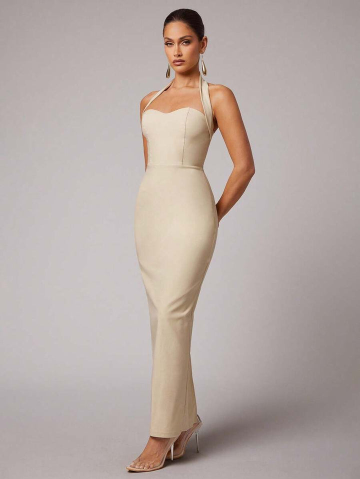 Rochie maxi SHEIN, bej