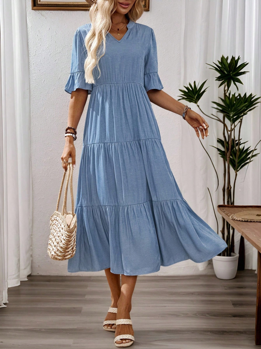 Rochie maxi SHEIN, albastru
