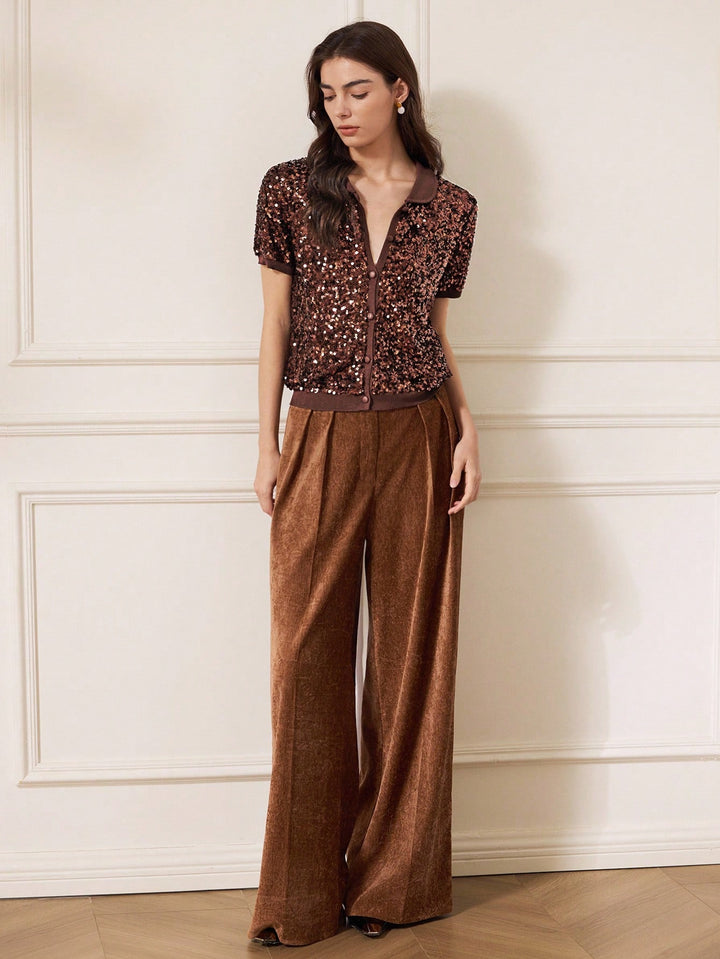 Cardigan SHEIN, maro
