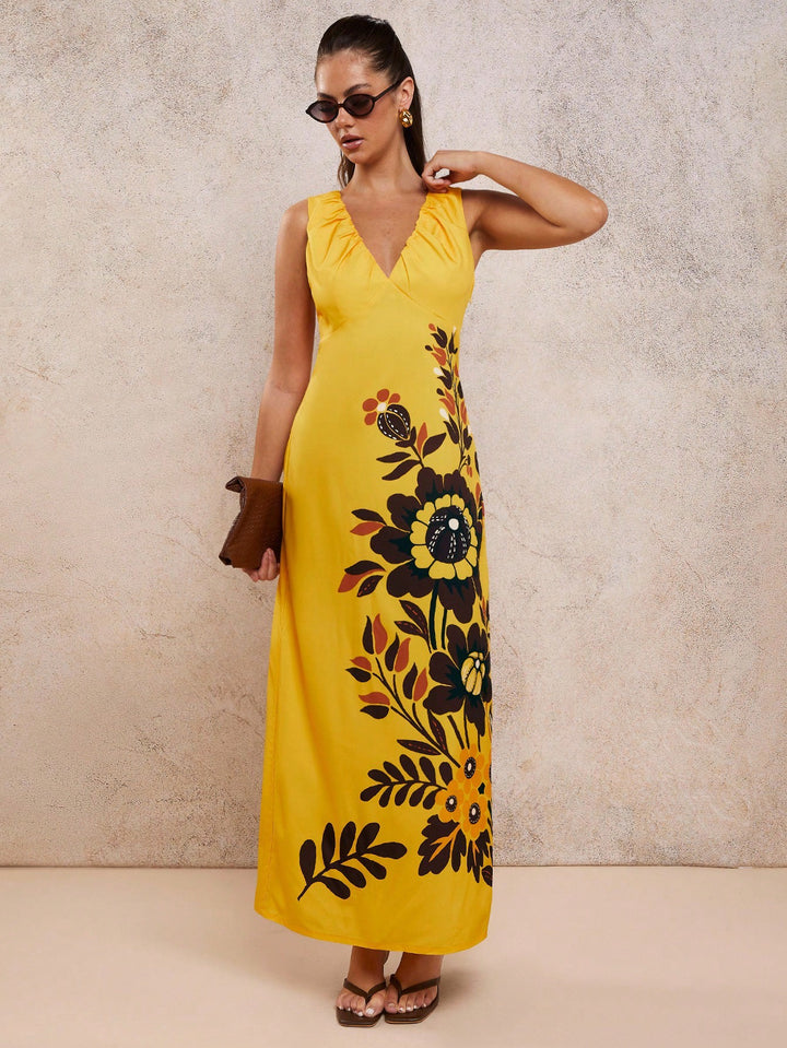 Rochie maxi SHEIN, mix culori