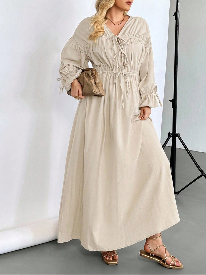 Rochie maxi SHEIN, bej