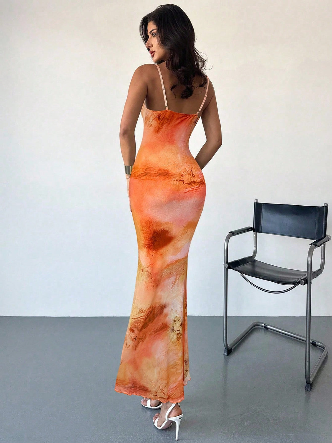 Rochie maxi Shein, mix culori