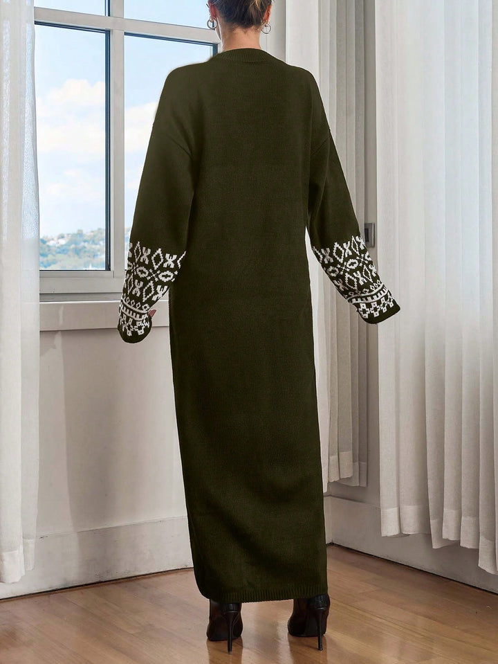 Rochie maxi Shein, kaki