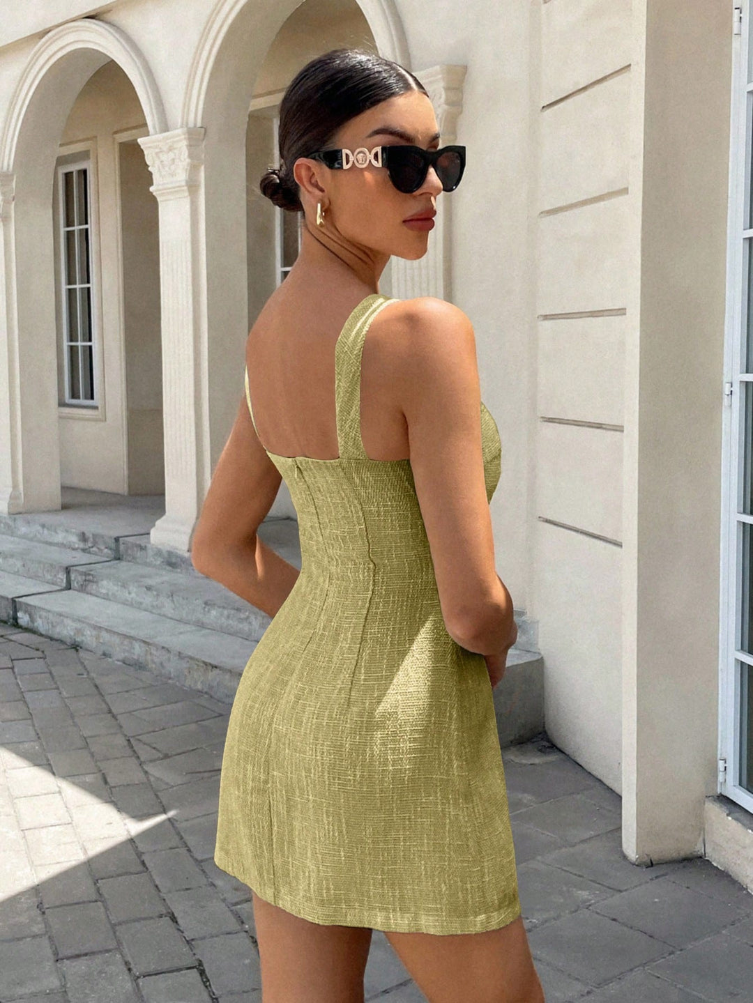 SHEIN mini ruha, zöld