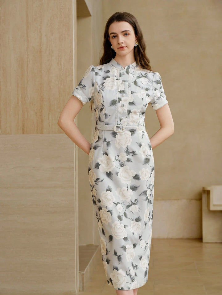 Rochie midi SHEIN, mix culori