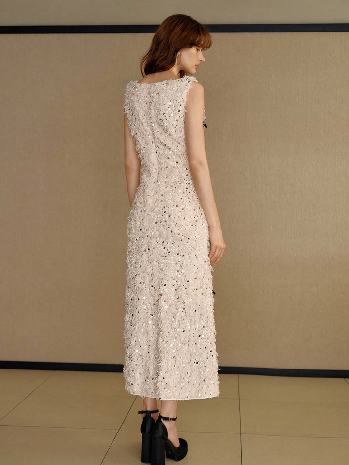 Rochie midi SHEIN, bej