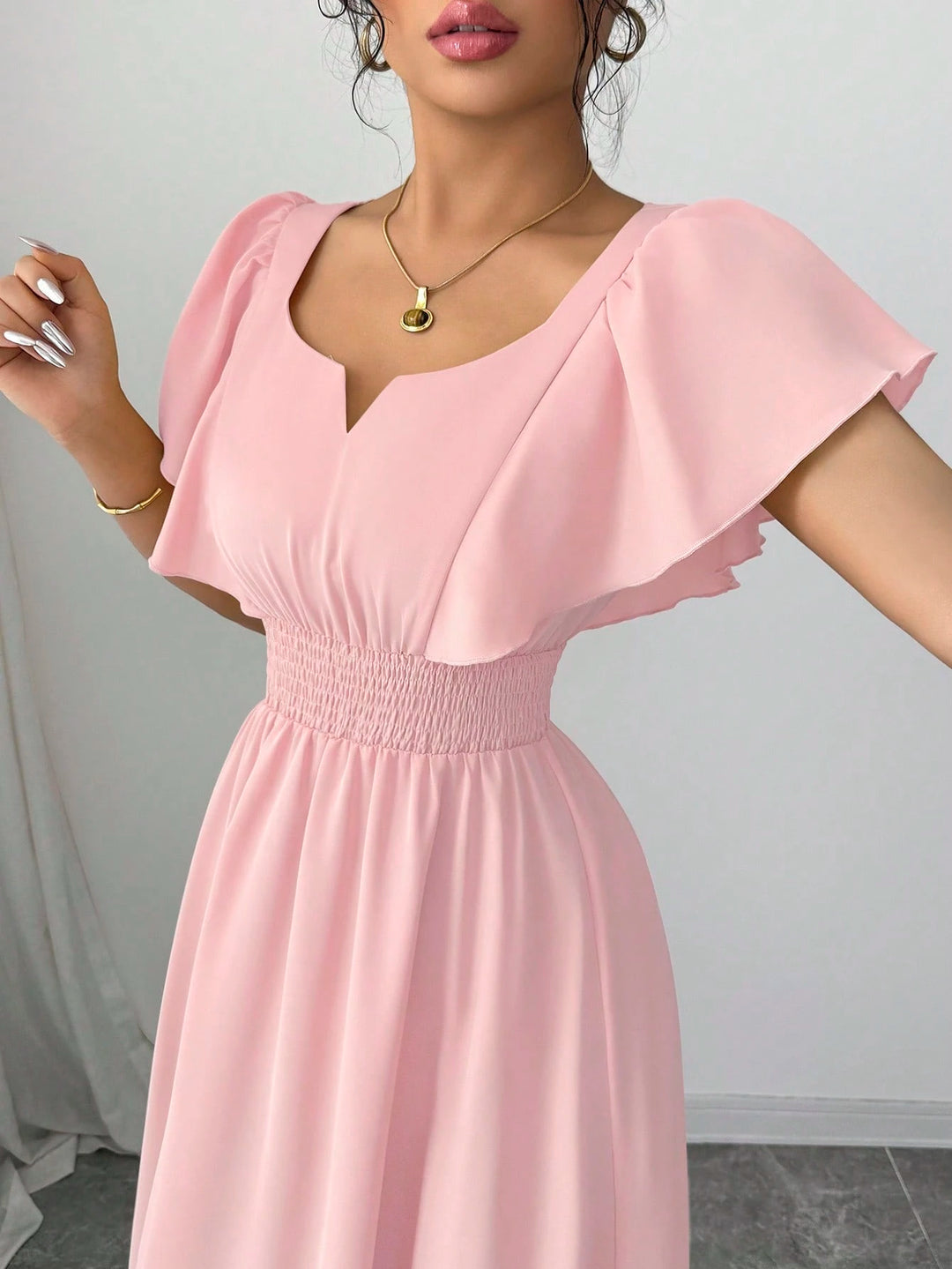 SHEIN Maxi ruha, rózsaszín