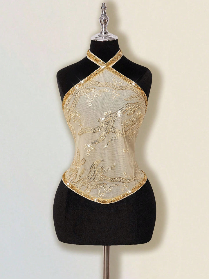 Top SHEIN, auriu