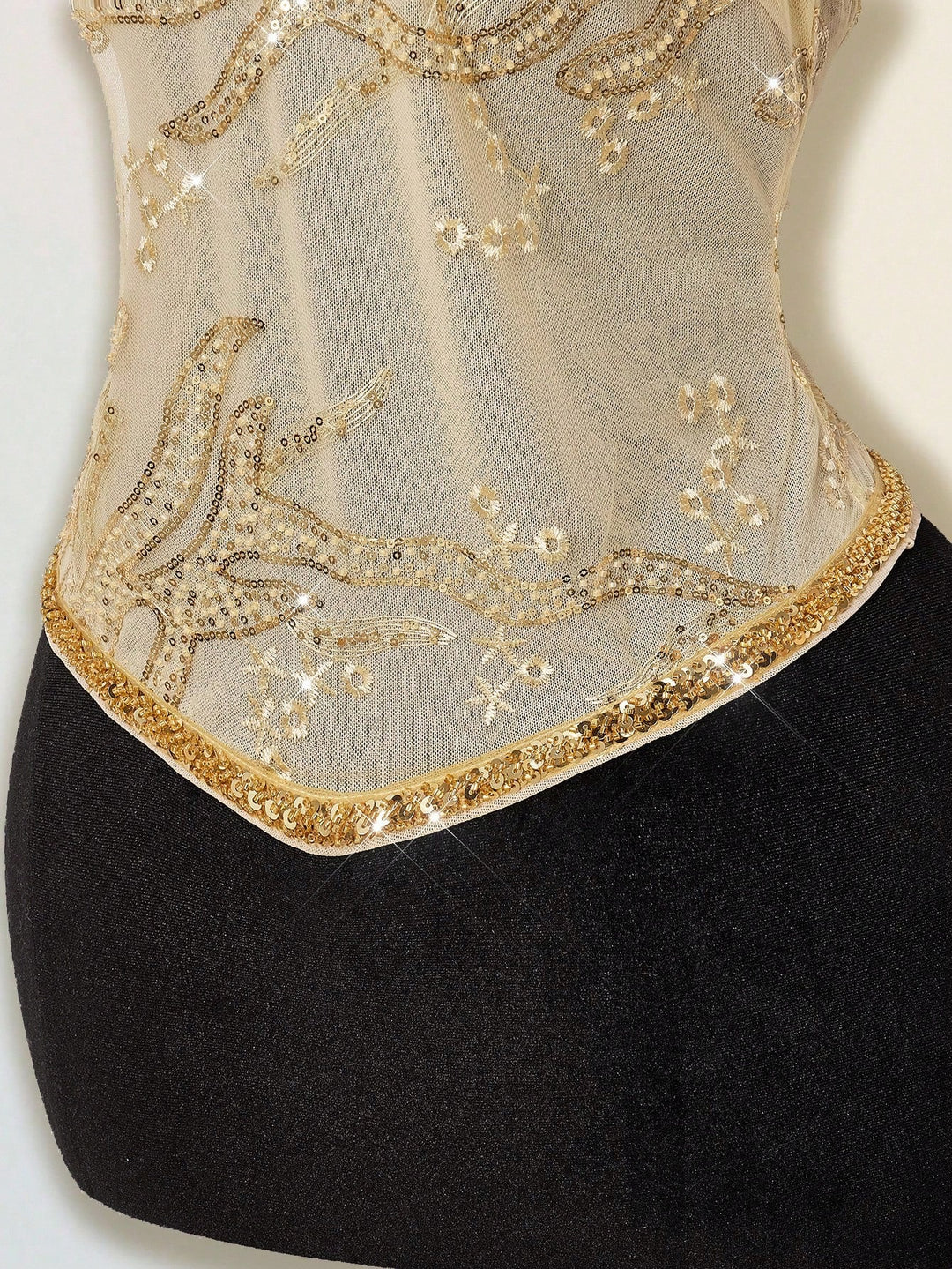 Top SHEIN, auriu