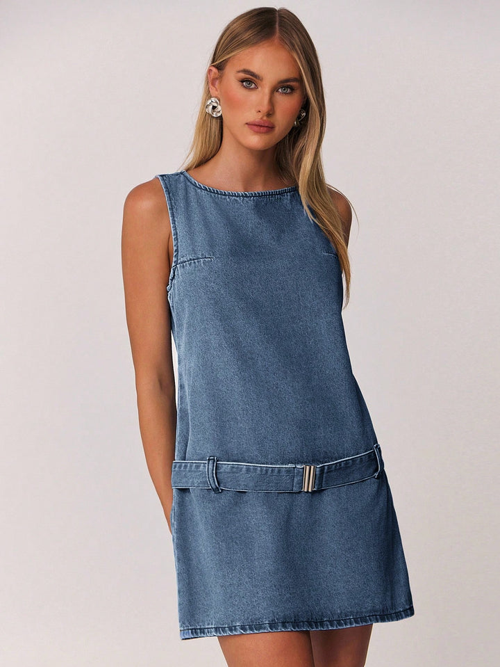 Rochie mini de blugi SHEIN, albastru