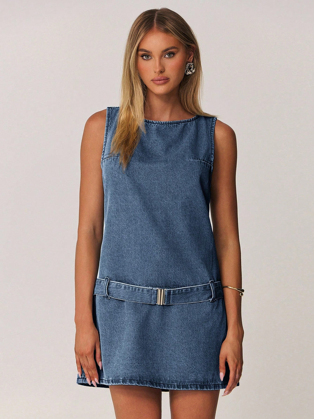 Rochie mini de blugi SHEIN, albastru