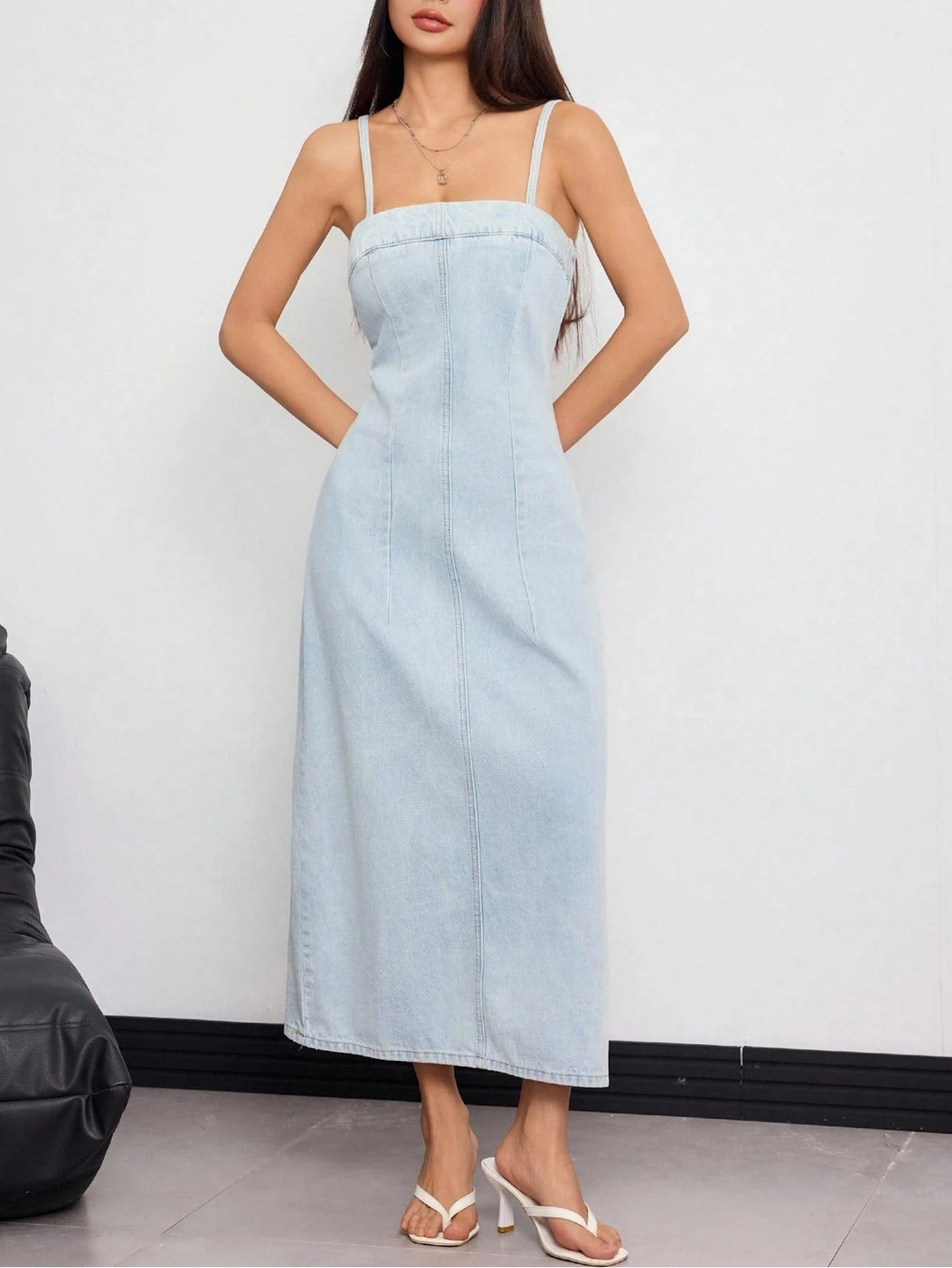 Rochie midi Shein, albastru