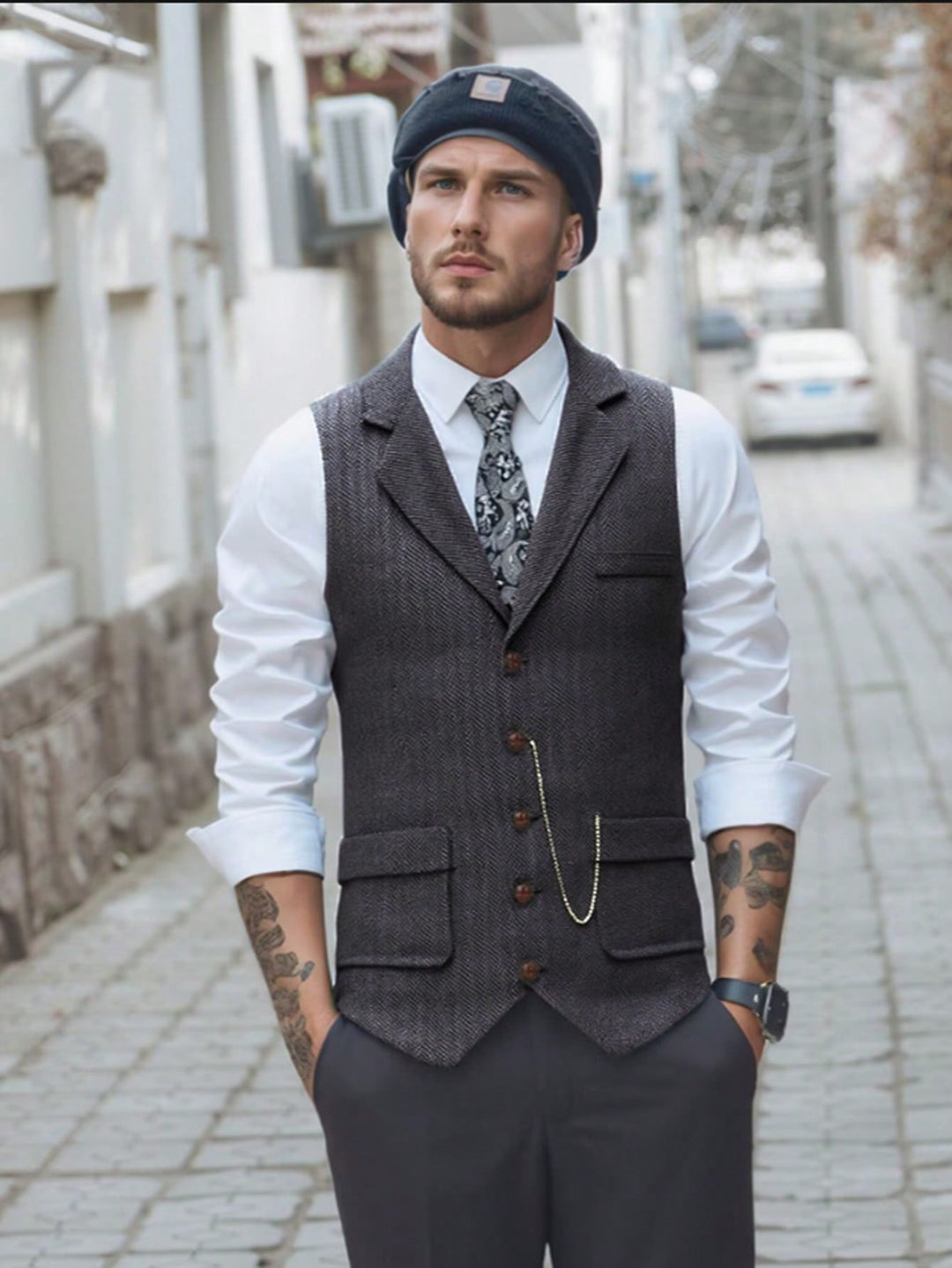 Vestă SHEIN, gri