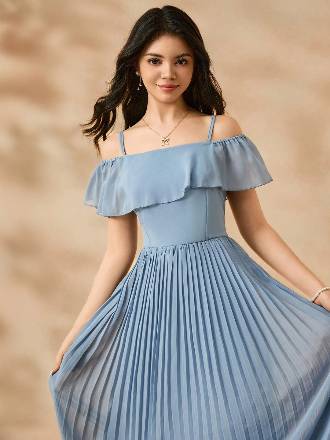 Rochie maxi SHEIN, albastru