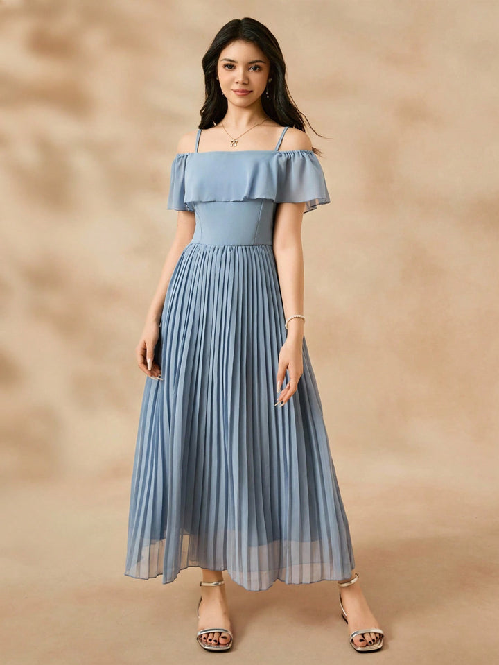Rochie maxi SHEIN, albastru