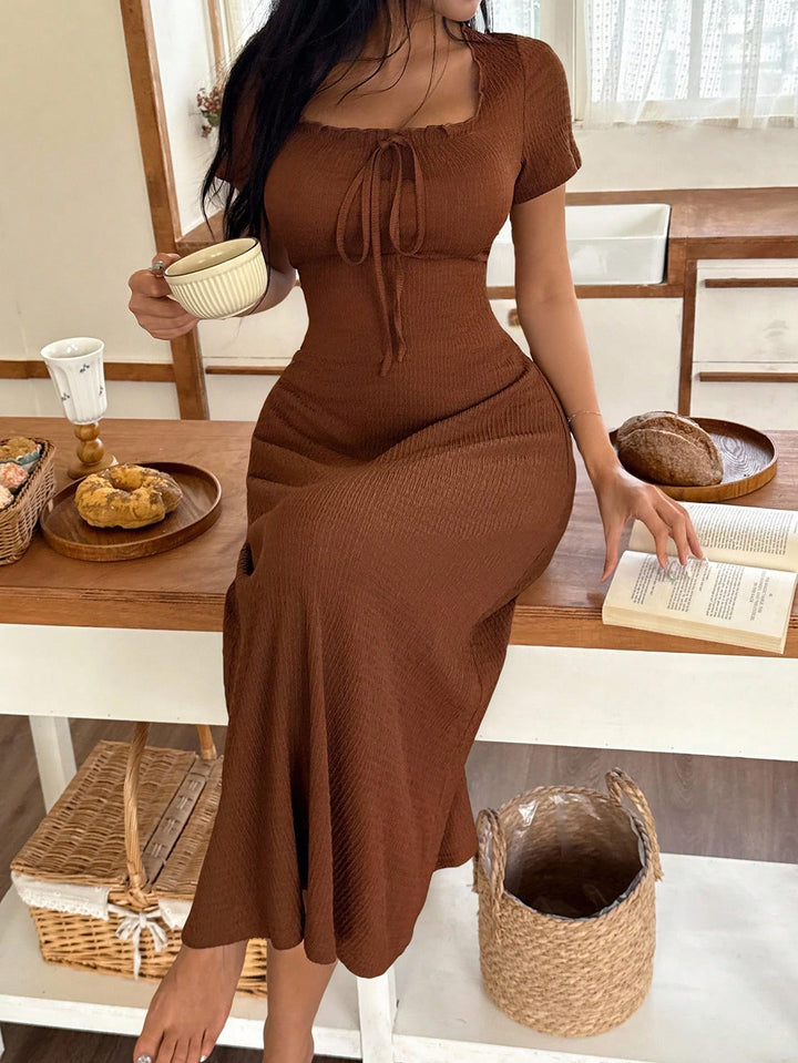Rochie maxi SHEIN, maro
