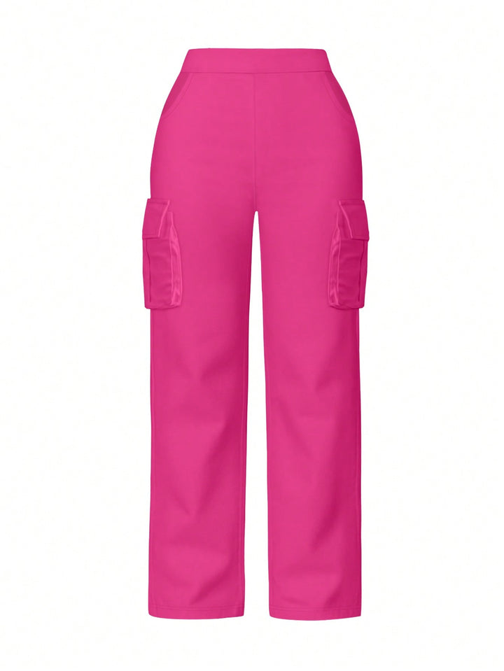 Pantaloni SHEIN, roz