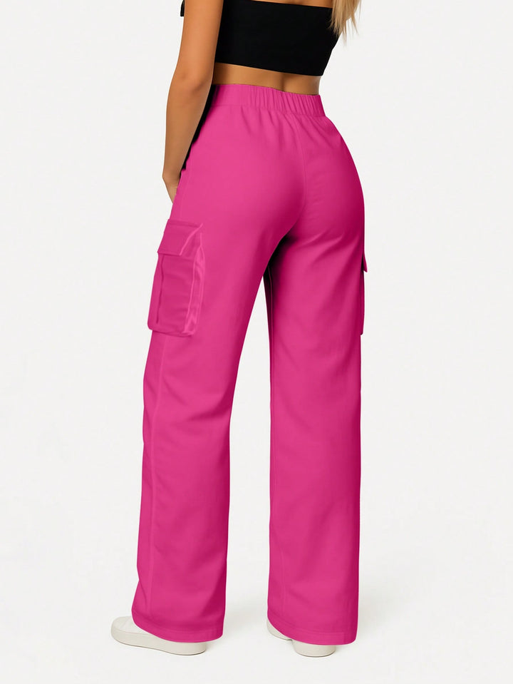 Pantaloni SHEIN, roz