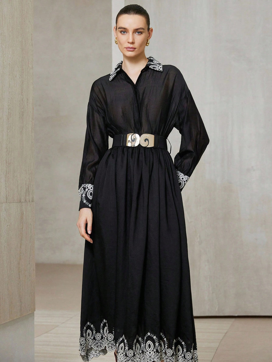 Rochie maxi SHEIN, negru