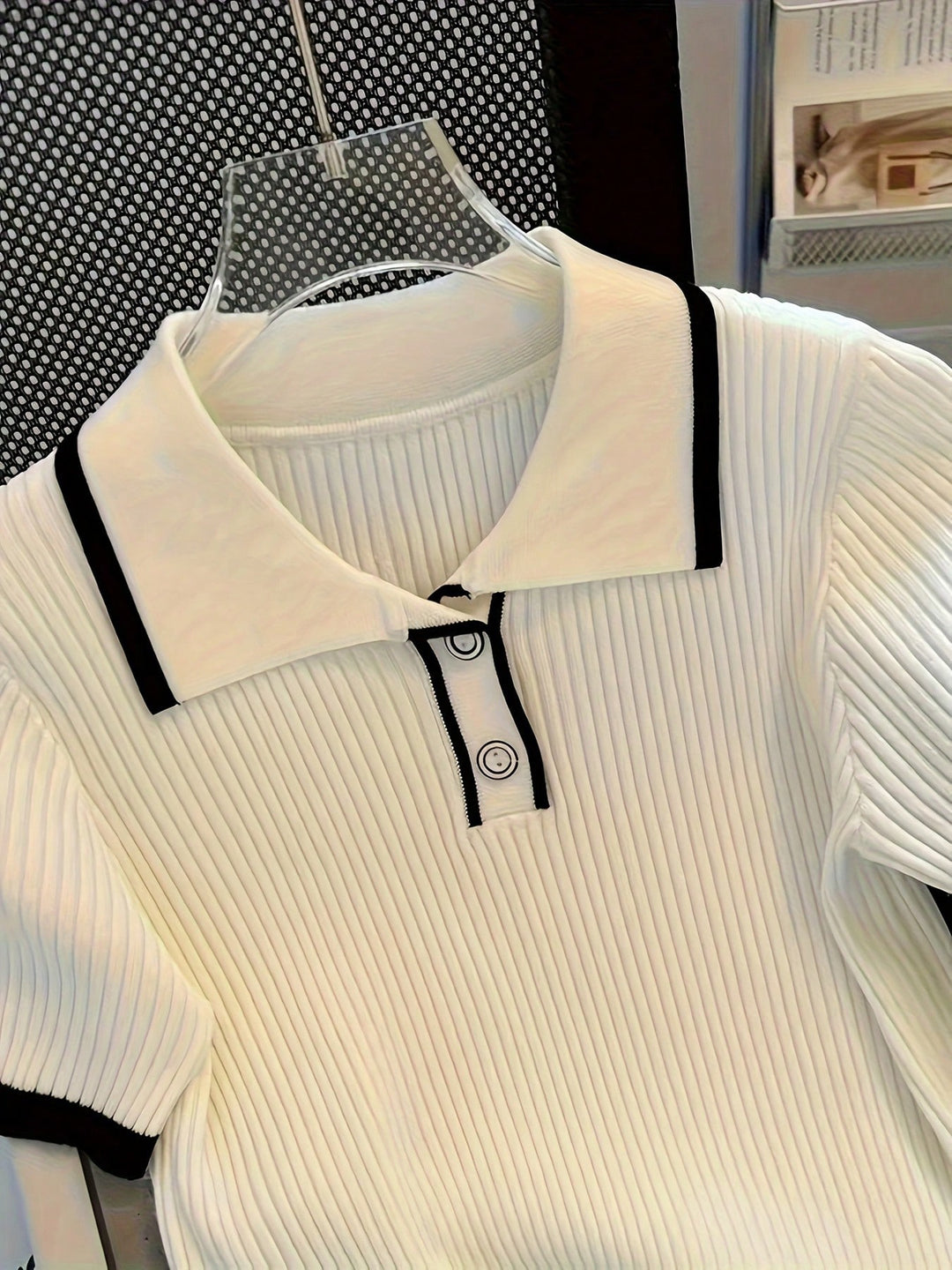 Tricou polo SHEIN, alb