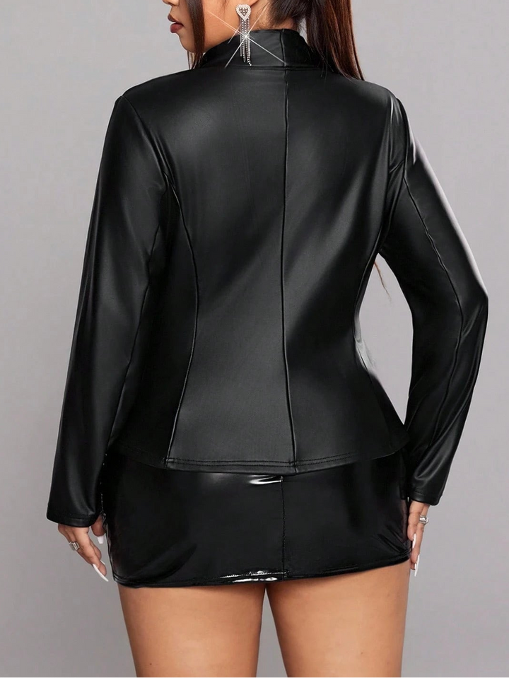 Jachetă Shein Curve+, negru