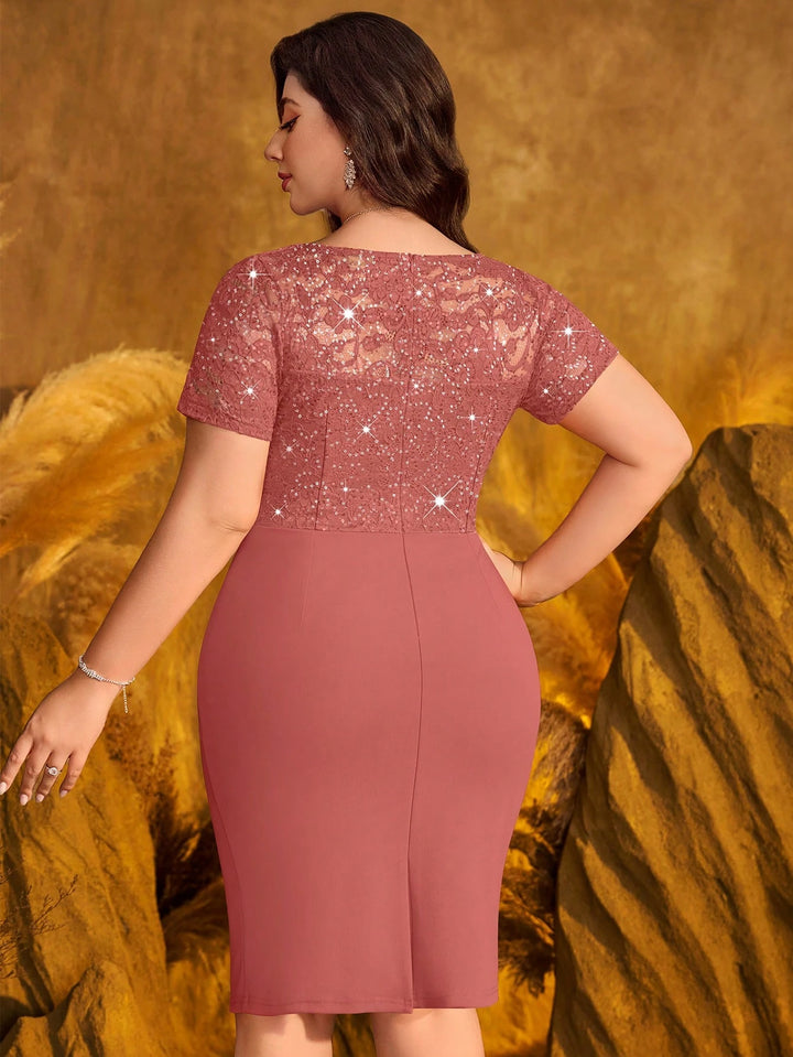 Rochie de ocazie SHEIN, roz