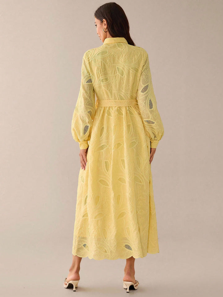 Rochie maxi SHEIN, galben