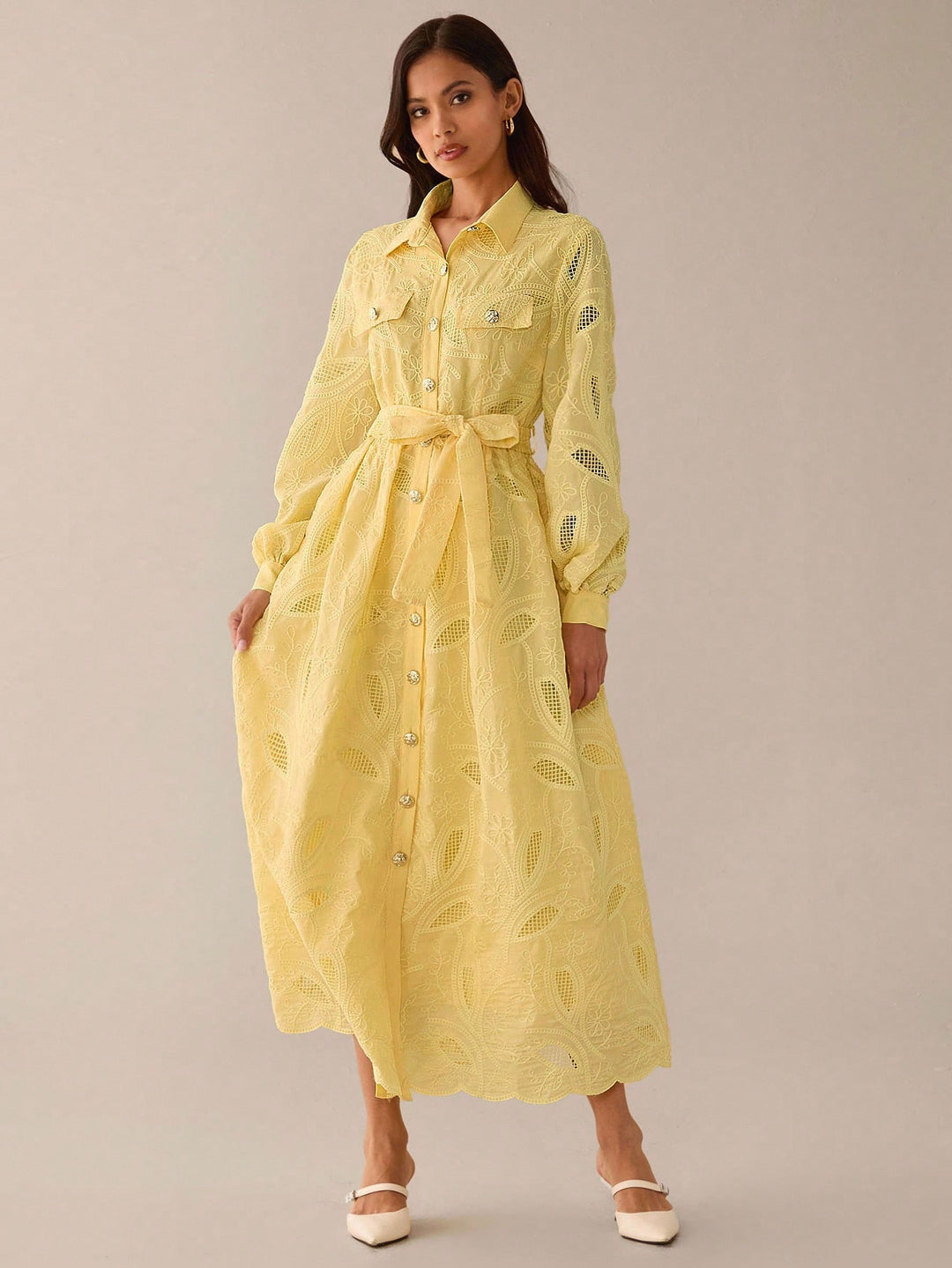 Rochie maxi SHEIN, galben