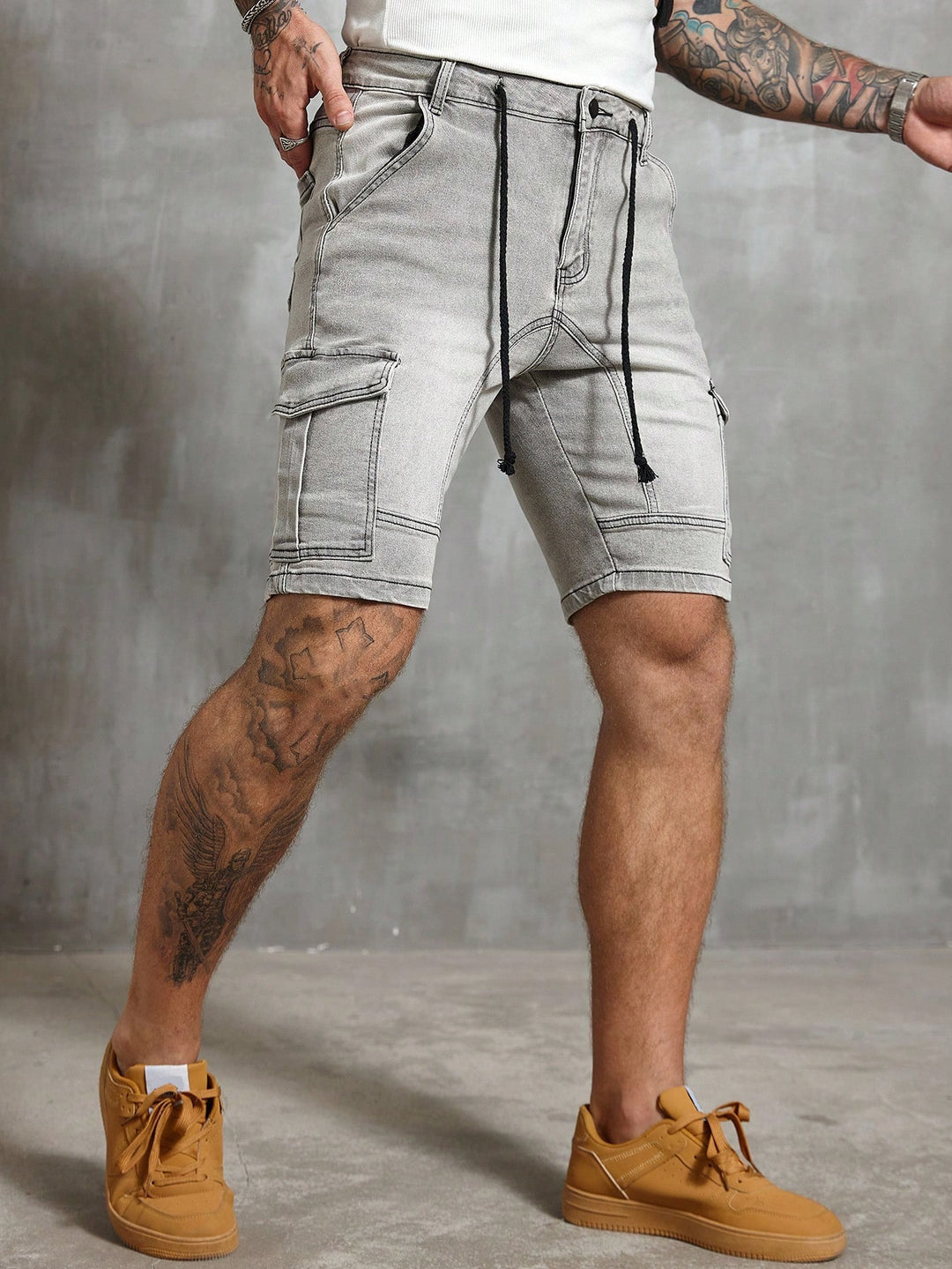 Pantaloni scurți SHEIN, gri