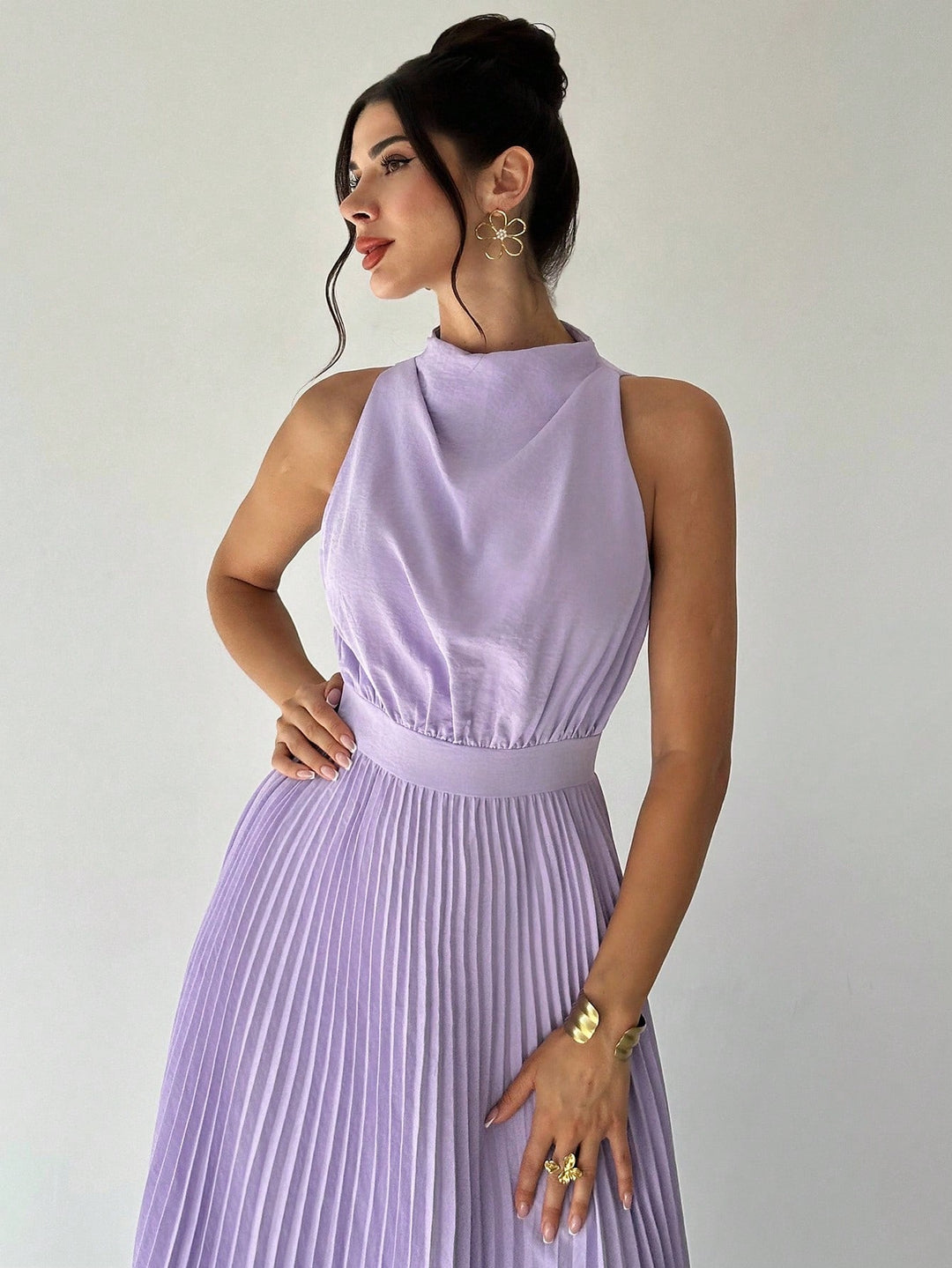 Rochie midi SHEIN, mov