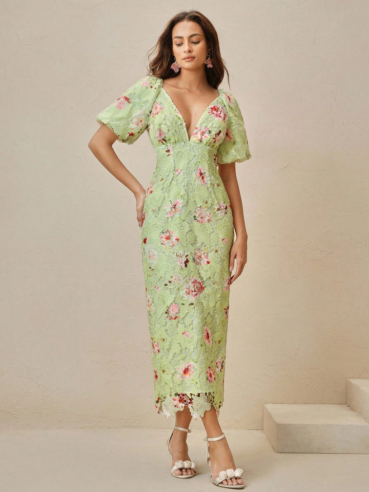Rochie maxi SHEIN, verde