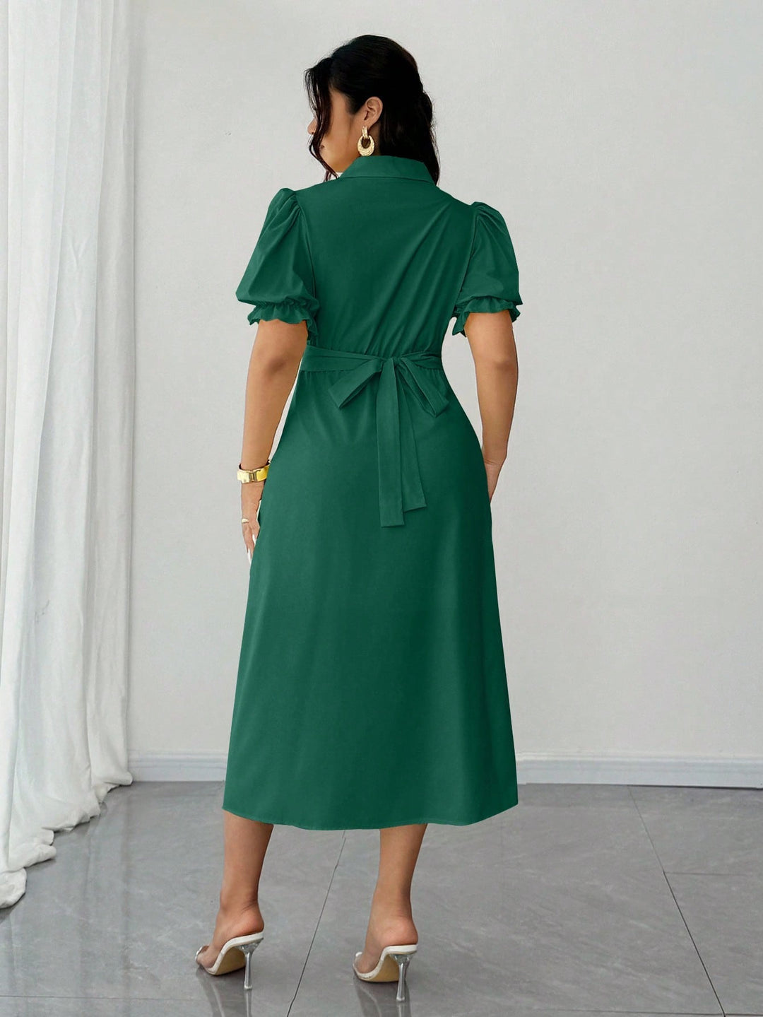 Rochie maxi SHEIN, verde