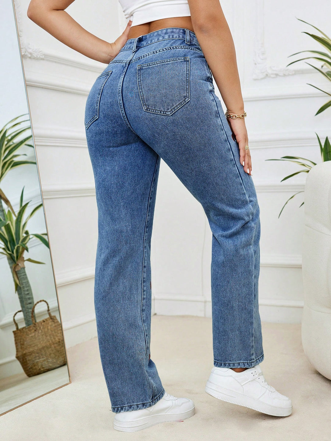 Jeans SHEIN, albastru