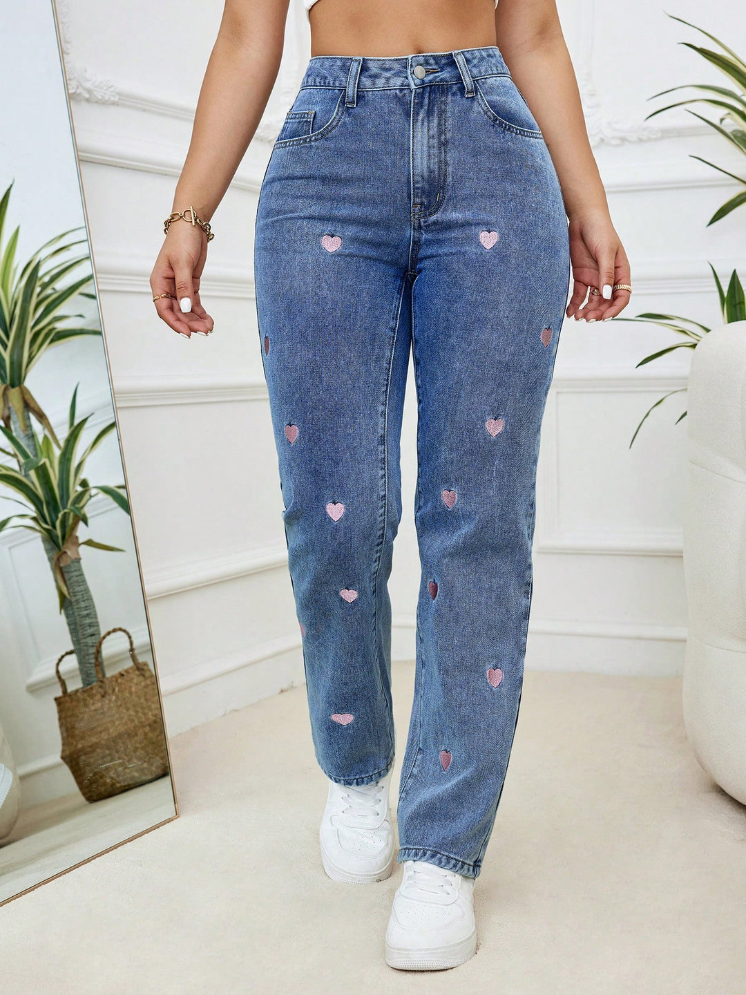 Jeans SHEIN, albastru
